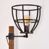 Haervej Staande lamp Hout donker, Zwart, 1-licht
