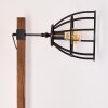 Haervej Staande lamp Hout donker, Zwart, 1-licht