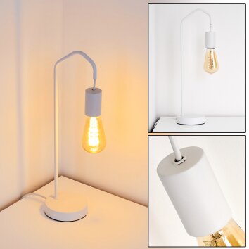 Cuyama Tafellamp Wit, 1-licht