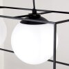 Legano Hanglamp Zwart, Wit, 4-lichts