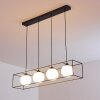 Legano Hanglamp Zwart, Wit, 4-lichts
