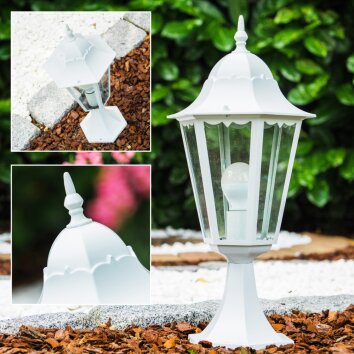 Sokkellamp Wit, 1-licht