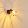 Ayen Muurlamp Zwart-Goud, 1-licht