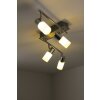 Trio CLAPTON Plafondlamp LED Aluminium, Chroom, roestvrij staal, 4-lichts