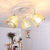 Rieti Plafondlamp Wit, 3-lichts