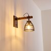 Haervej Wandlamp Hout donker, Zwart, 1-licht