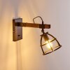 Haervej Wandlamp Hout donker, Zwart, 1-licht