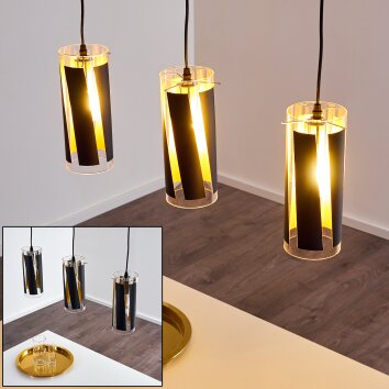 Vänersborg Hanglamp Zwart, 3-lichts