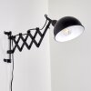 Lasano Wandlamp Zwart, 1-licht