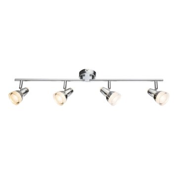 Globo Alaska Plafond straler LED Chroom, 4-lichts