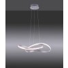 Leuchten-Direkt Ls-MELINDA Hanglamp LED roestvrij staal, 1-licht, Afstandsbediening, Kleurwisselaar