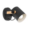 EGLO HORNWOOD Wandlamp Cream, Zwart, 1-licht