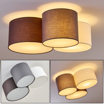 Payette Plafondlamp Wit, 3-lichts
