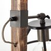 Brilliant Matrix Staande lamp Hout donker, Zwart, 1-licht