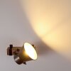 Skodsbol Wandlamp Hout donker, Staal geborsteld, 1-licht