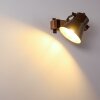 Skodsbol Wandlamp Hout donker, Staal geborsteld, 1-licht