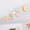 Rieti Plafondlamp Wit, 4-lichts