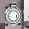 Abilene Buitencontactdoos Roestvrijstalen kleur, Grijs