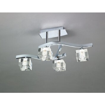 Mantra CUADRAX Plafondlamp Chroom, 4-lichts