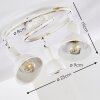 Polmak Plafondlamp Goud, Wit, 3-lichts