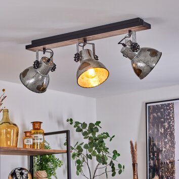 Hora Plafondlamp Zilver, 3-lichts