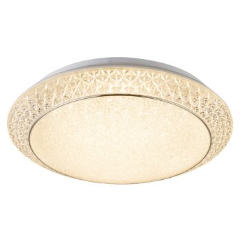 Globo RONJA Plafondlamp LED Wit, 1-licht, Afstandsbediening