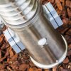 Dakar Plint licht, Staande lamp Roestvrijstalen kleur, 1-licht, Bewegingsmelder