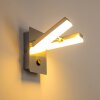 Sakami Muurlamp LED Nikkel mat, 2-lichts