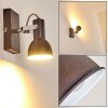 Danikon Muurlamp Bruin, Chroom, 1-licht