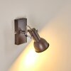Danikon Muurlamp Bruin, Chroom, 1-licht