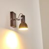Danikon Muurlamp Bruin, Chroom, 1-licht