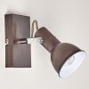 Danikon Muurlamp Bruin, Chroom, 1-licht