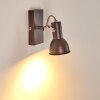 Danikon Muurlamp Bruin, Chroom, 1-licht