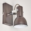 Danikon Muurlamp Bruin, Chroom, 1-licht