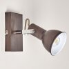 Danikon Muurlamp Bruin, Chroom, 1-licht