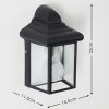 Murto Buiten muurverlichting Zwart, 1-licht