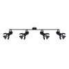 Globo EGON Spotlamp Zwart, 4-lichts