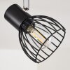 Bolderslev Plafondlamp Chroom, Zwart, 4-lichts