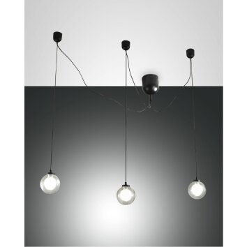 Fabas Luce Blog Hanglampen LED Zwart, 1-licht
