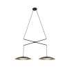 Faro Barcelona Slim Hanger LED Goud, Zwart, 2-lichts