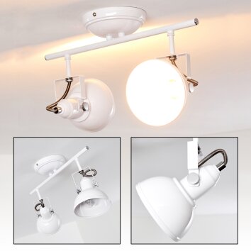 Tina Plafondlamp Wit, 2-lichts