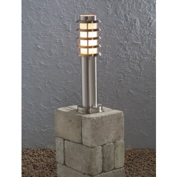 Konstsmide Trento Sokkellamp roestvrij staal, 1-licht