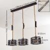 Macatawa Hanglamp Bruin, Zwart, 3-lichts