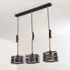 Macatawa Hanglamp Bruin, Zwart, 3-lichts