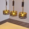 Macatawa Hanglamp Bruin, Zwart, 3-lichts
