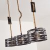 Macatawa Hanglamp Bruin, Zwart, 3-lichts