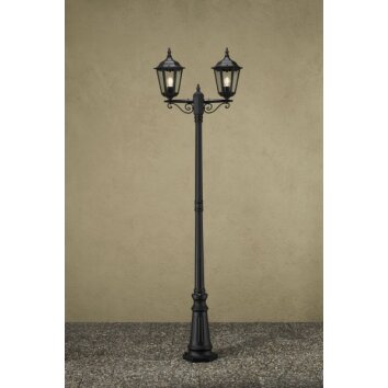 Konstsmide Firenze Padverlichting Zwart, 2-lichts