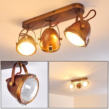 Butikon Plafondlamp Roest, 3-lichts