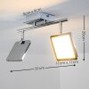 Monteria Plafondlamp LED Chroom, 2-lichts