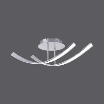 Paul Neuhaus LINDA Plafondlamp LED roestvrij staal, 2-lichts